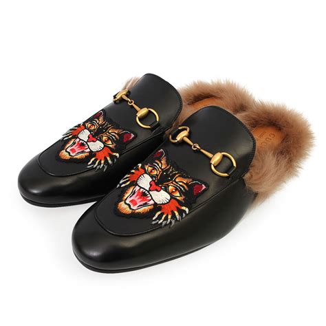 gucci tiger mules